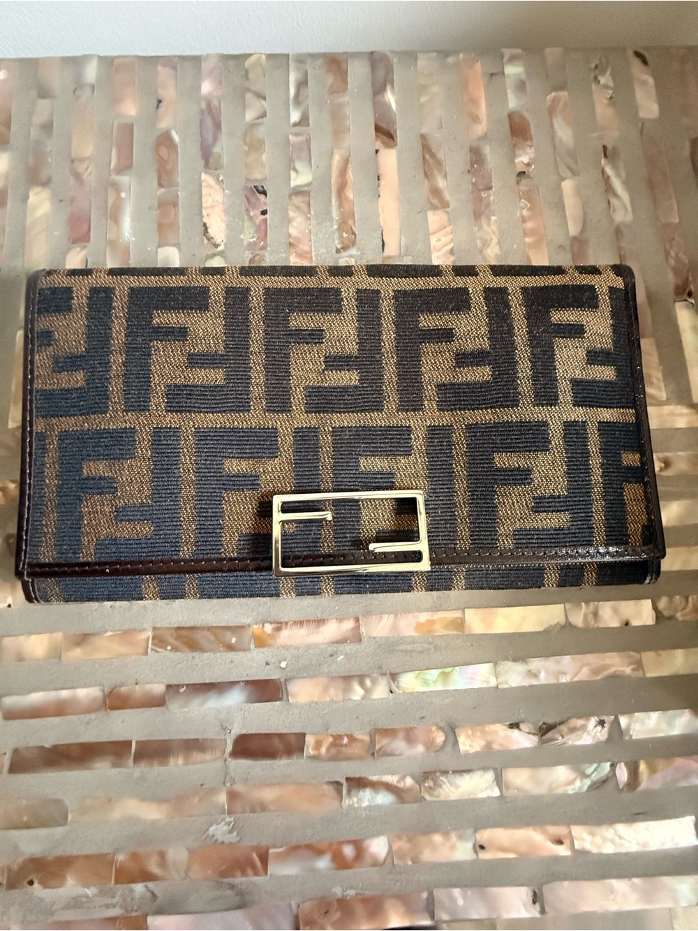 Fendi Zucca Long Wallet